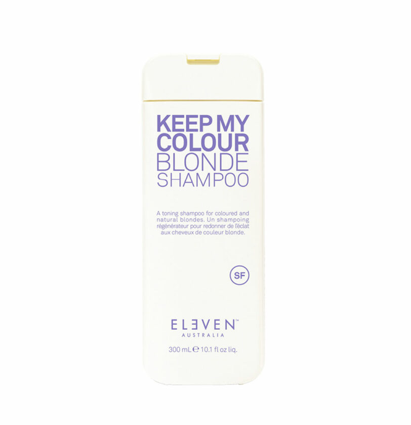 Champú matizador sin sulfatos anti-amarillos KEEP MY COLOUR BLONDE 300ml de Eleven Australia