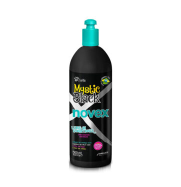 Acondicionador sin aclarado Leave-in SANTO BLACK PODEROSO de NOVEX