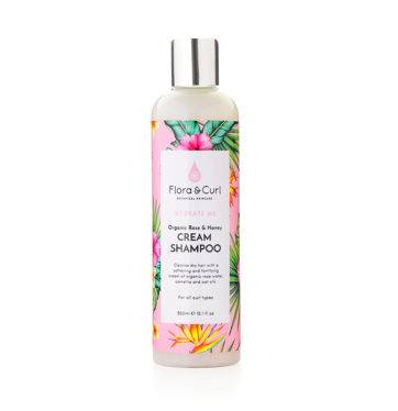 Champú hidratante ORGANIC ROSE & HONEY CREAM SHAMPOO de FLORA & CURL en Beths