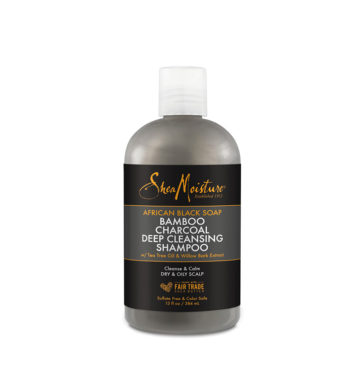 Champú clarificante African Black Soap Bamboo Charcoal de Shea Moisture - Beths Hair