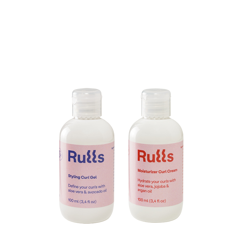 RULLS pack de gel y crema de peinado leave-in para rizos y método curly 100ml
