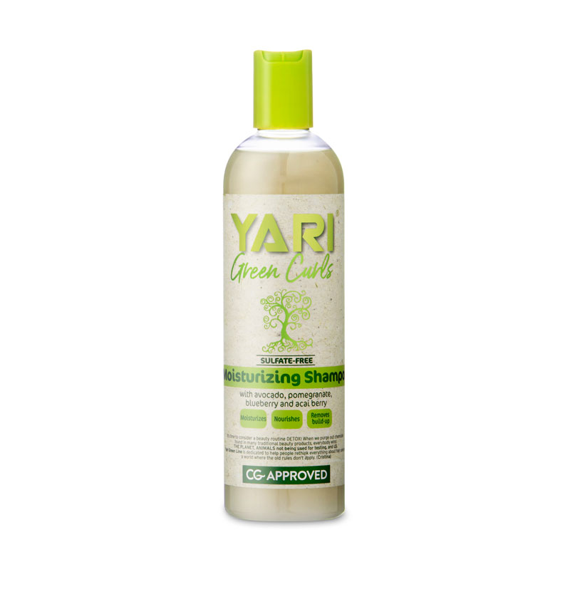 Champú hidratante sin sulfatos Sulfate-Free Moisturizing Shampoo Green Curls de Yari