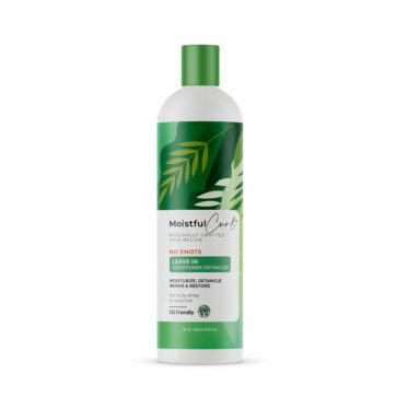 Acondicionador sin aclarado No Knots leave in conditioner / detangler de Moistful Curl 473ml