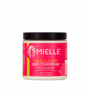 Acondicionador profundo con proteínas Babassu & Mint Deep Conditioner de Mielle