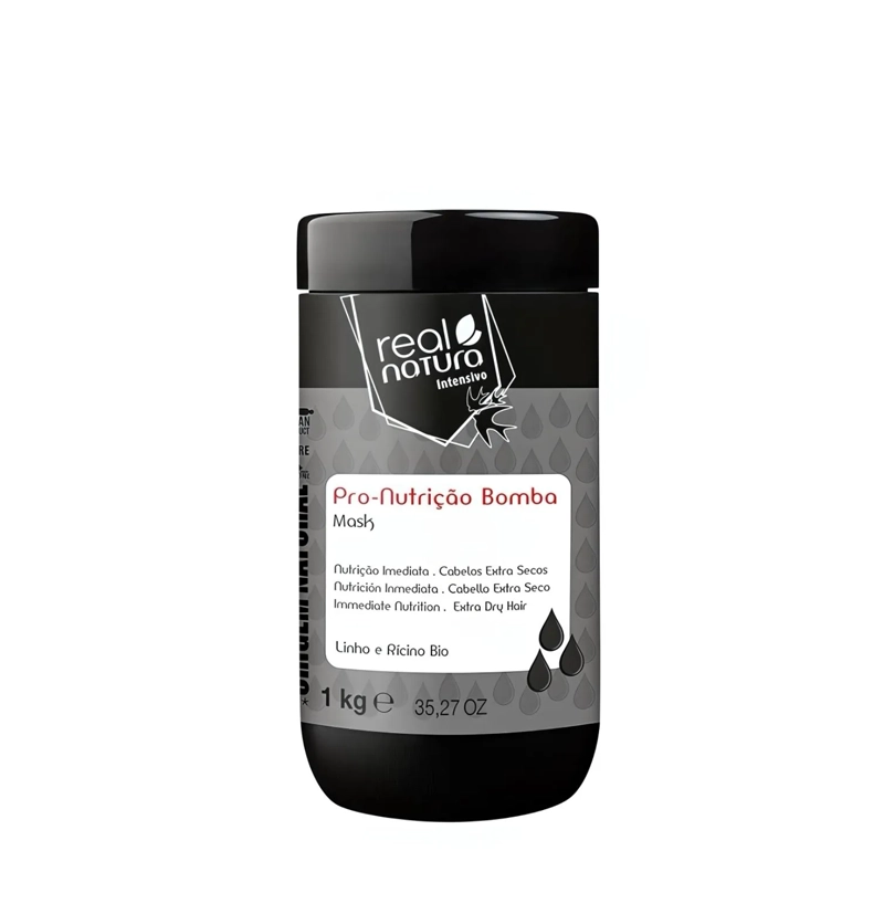 Mascarilla nutrición profunda y humectante Pro-nutrição Bomba de Real Natura Mascarilla nutrición profunda y humectante Pro-nutrição Bomba de Real Natura