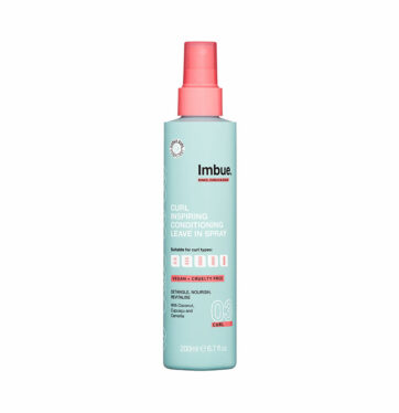 SPRAY HIDRATANTE Y DESENREDANTE RIZOS CURL INSPIRING CONDITIONING LEAVE IN SPRAY de IMBUE