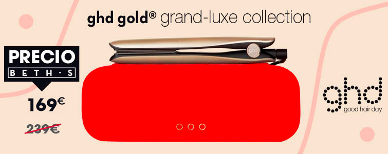 Oferta plancha ghd gold styler dorada gran luxe colección navidad con descuento en BETH'S Hair