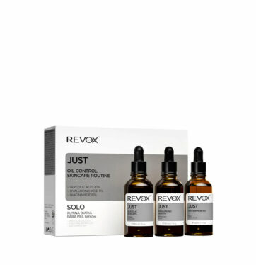 Pack Rutina Diaria para Piel Grasa OIL CONTROL SKINCARE ROUTINE SET de REVOX B77 JUST SKIN