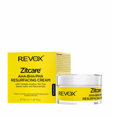 Crema rejuvenecedora para piel grasa o con acné ZITCARE AHA · BHA · PHA Resurfacing Cream de REVOX B77 ZITCARE BETH'S HAIR