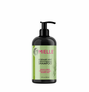 Champú de romero fortalecedor y crecimiento Rosemary Mint Strengthening Shampoo de Mielle 300ml BETH'S HAIR