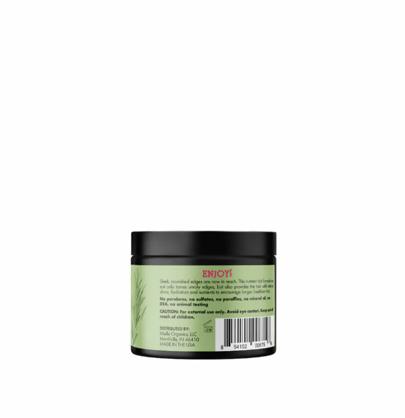 Gel controlador de encrespamiento Rosemary Mint Hair Strengthening Edge Gel de Mielle BETH'S HAIR