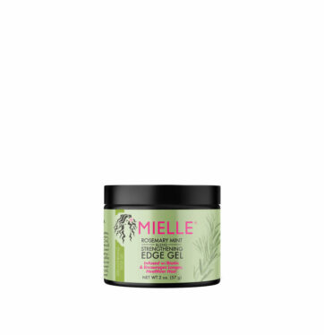 Gel controlador de encrespamiento Rosemary Mint Hair Strengthening Edge Gel de Mielle BETH'S HAIR