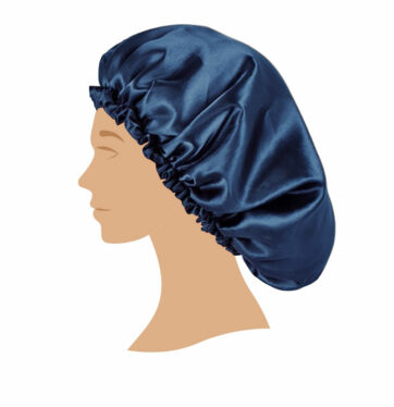 Gorro de Satén Anti-Frizz azul Sleeping cap de BIFULL BETH'S HAIR