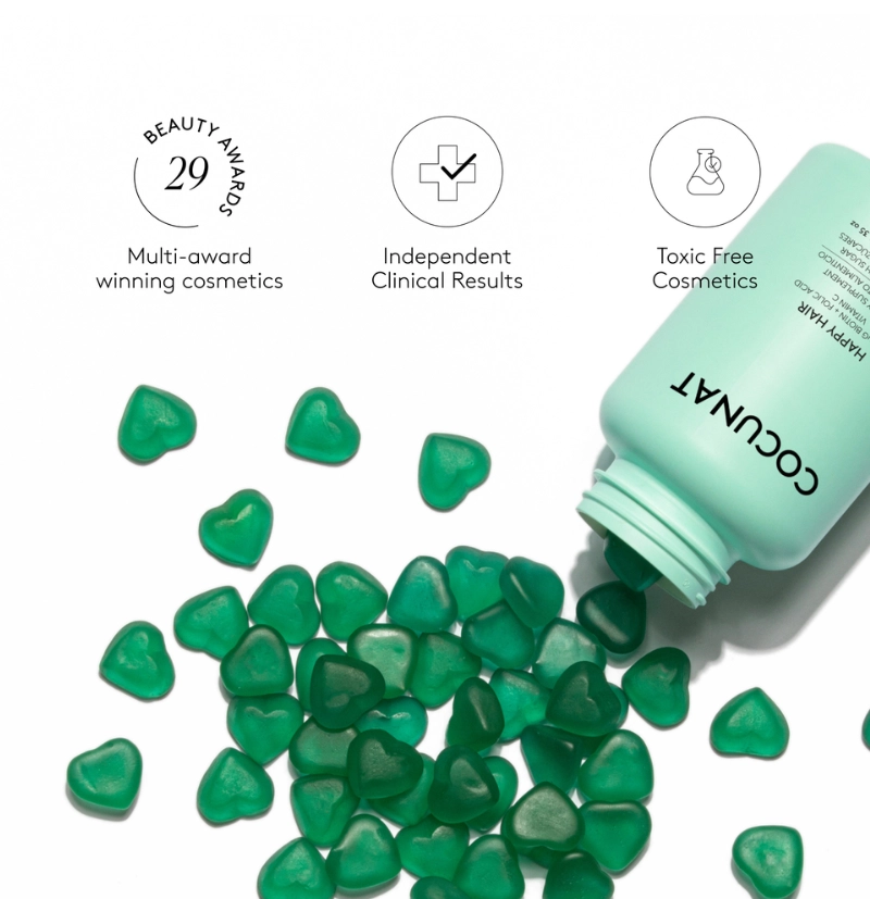 Vitaminas fortalecedoras del cabello Happy Hair de Cocunat BETH'S HAIR Vitaminas fortalecedoras del cabello Happy Hair de Cocunat BETH'S HAIR