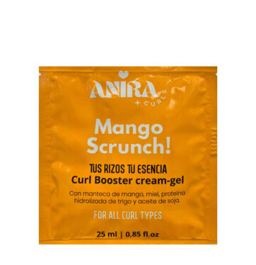 Gel definición rizos Mango Scrunch! en formato sobre Sachet de Anira Curls 25ml BETH'S HAIR