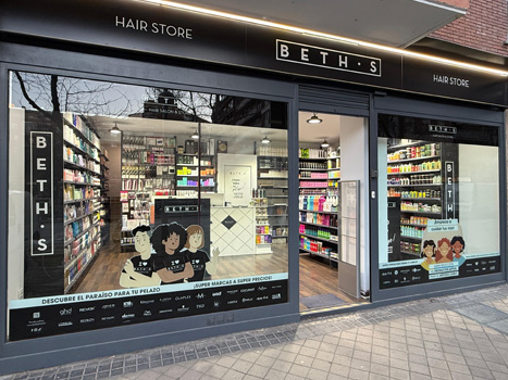 Tienda productos para el pelo peluquería BETH'S HAIR en Calle Clara del Rey 50 de Madrid