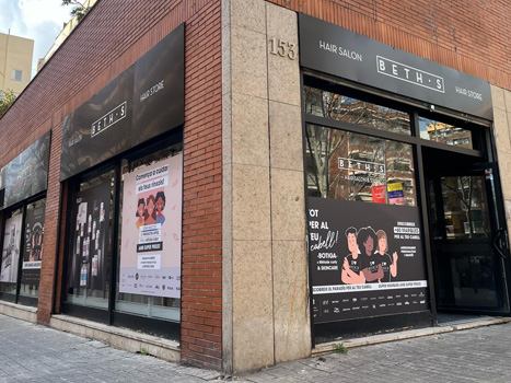 Tienda BETH’S HAIR Barcelona · C. de Nicaragua 153 / Barri de Les Corts