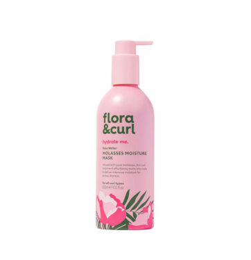 Mascarilla hidratante con agua de rosas Rose Water Molasses Moisture Mask de Flora & Curl BETH'S HAIR