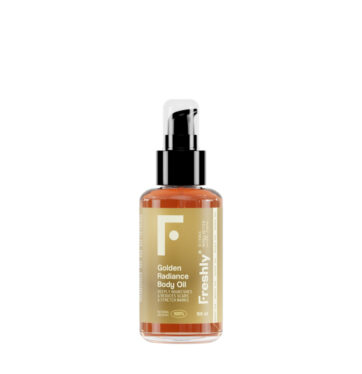 Aceite corporal para estrías y cicatrices Golden Radiance Body Oil de Freshly Cosmetics BETH'S HAIR