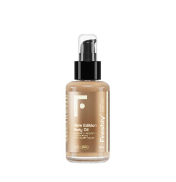 Iluminador corporal 100% natural con destellos dorados Glow Edition Body Oil de Freshly Cosmetics BETH'S HAIR