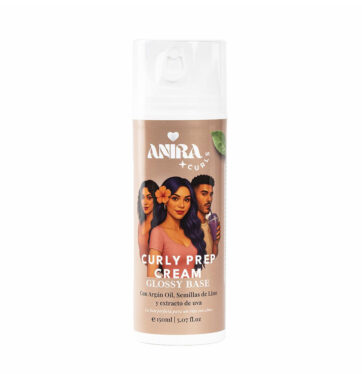 Crema de peinado ligera Curly Prep Cream Glossy Base de Anira Curls BETH'S HAIR