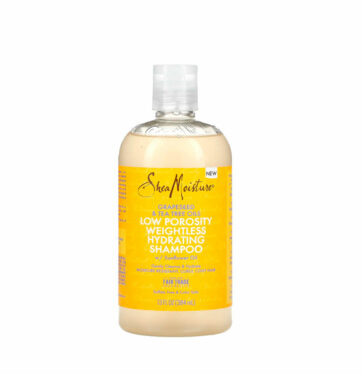 Champú porosidad baja Grapeseed & Tea Tree Oils Low Porosity Weightless hydrating Shampoo de Shea Moisture BETH'S HAIR