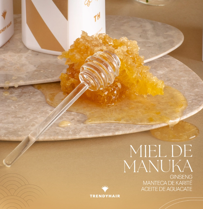 Acondicionador Hidratante y Reparador con keratina, ginseng y miel de Manuka LAIT MANUKA HONEY de TRENDY HAIR BETH'S HAIR Acondicionador Hidratante y Reparador con keratina, ginseng y miel de Manuka LAIT MANUKA HONEY de TRENDY HAIR BETH'S HAIR