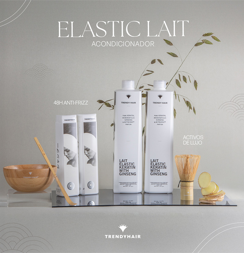 Acondicionador reparador con Queratina y Ginseng LAIT ELASTIC KERATIN & GINSENG de TRENDY HAIR BETH'S HAIR Acondicionador reparador con Queratina y Ginseng LAIT ELASTIC KERATIN & GINSENG de TRENDY HAIR BETH'S HAIR