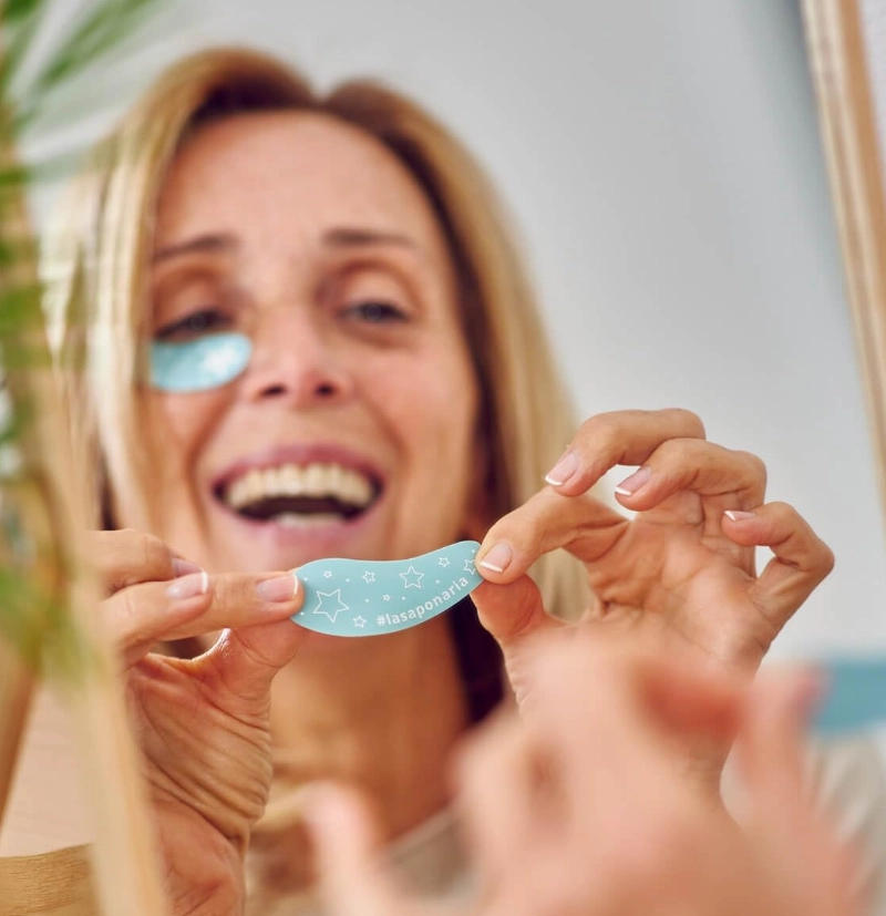 Parches contorno de ojos reutilizables EyeStar de LA SAPONARIA Parches contorno de ojos reutilizables EyeStar de LA SAPONARIA