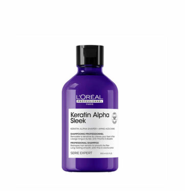 Champú profesional sin sulfatos, control del frizz y del volumen KERATIN ALPHA SLEEK de L'ORÉAL SERIE EXPERT BETH'S HAIR