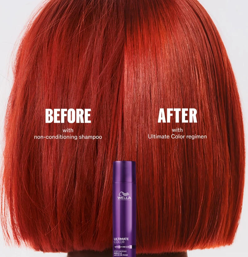 Mascarilla sin aclarado revitalizante para cabello teñido miracle leave-in mask step 2 intense Ultimate Color de Wella Professionals BETH'S HAIR Mascarilla sin aclarado revitalizante para cabello teñido miracle leave-in mask step 2 intense Ultimate Color de Wella Professionals BETH'S HAIR