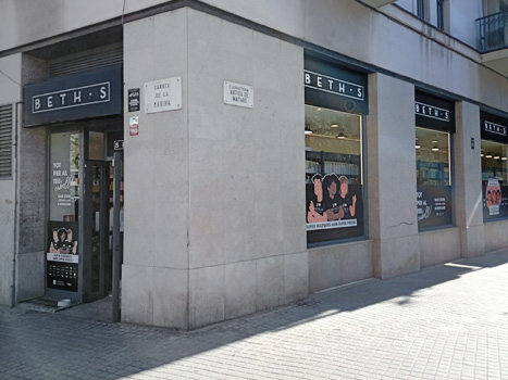 BETH'S HAIR Barcelona calle Marina 75 tienda productos para el cabello y skincare