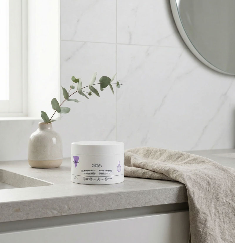Mascarilla capilar de cebolla de VALQUER BETH'S HAIR Mascarilla capilar de cebolla de VALQUER BETH'S HAIR