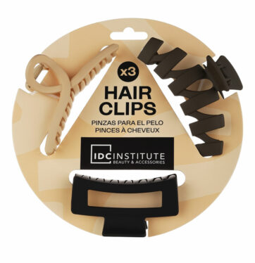 Set de 3 pinzas mate para el pelo de IDC INSTITUTE BETH'S HAIR