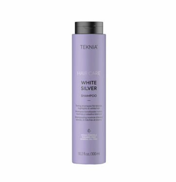 Champú tonalizador para rubios, con mechas y cabellos blancos White Silver TEKNIA de LAKME BETH'S HAIR