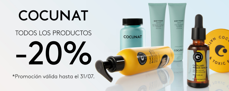 productos marca COCUNAT promoción -20% EN BETH'S HAIR