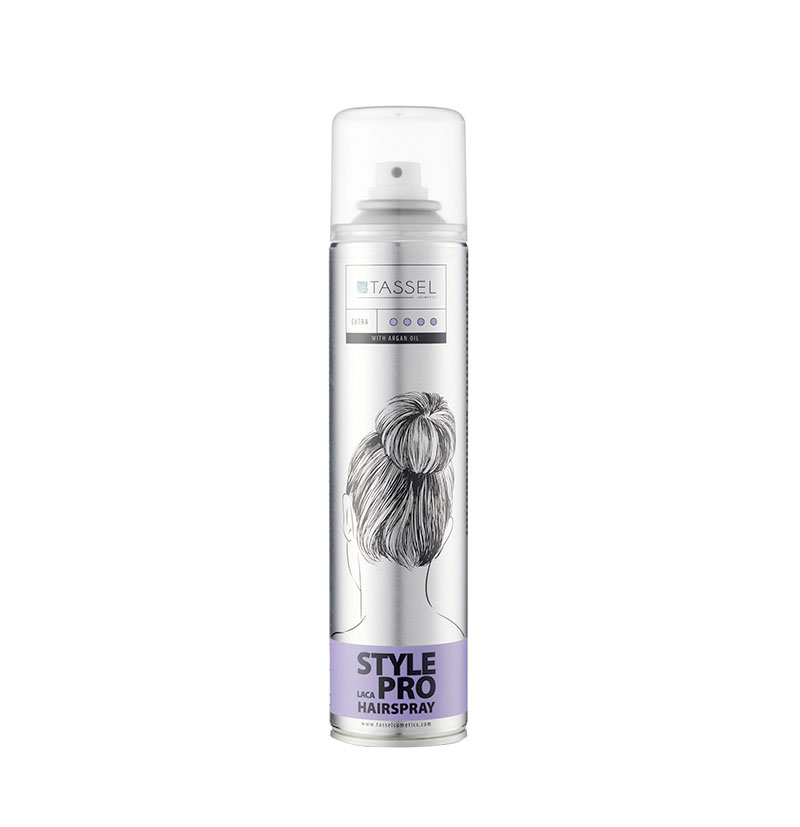 Laca fijación extra fuerte con aceite de Argán Style Pro de TASSEL BETH'S HAIR Laca fijación extra fuerte con aceite de Argán Style Pro de TASSEL BETH'S HAIR