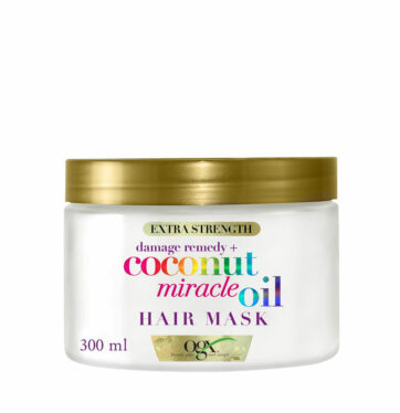 Mascarilla reparadora para cabellos dañados Hair Mask Coconut miracle oil de OGX BETH'S HAIR