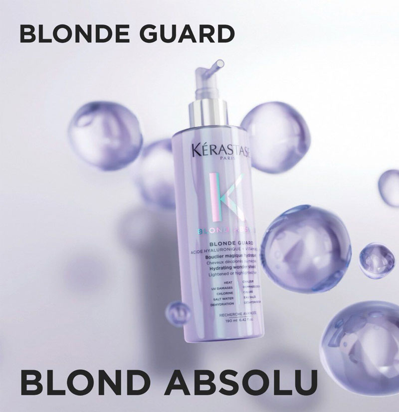 Spray protector hidratante para cabello rubio decolorado o con mechas BLONDE GUARD BLOND ABSOLU de Kérastase BETH'S HAIR Spray protector hidratante para cabello rubio decolorado o con mechas BLONDE GUARD BLOND ABSOLU de Kérastase BETH'S HAIR