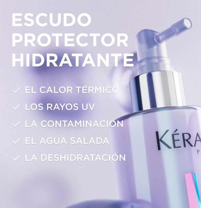 Spray protector hidratante para cabello rubio decolorado o con mechas BLONDE GUARD BLOND ABSOLU de Kérastase BETH'S HAIR Spray protector hidratante para cabello rubio decolorado o con mechas BLONDE GUARD BLOND ABSOLU de Kérastase BETH'S HAIR