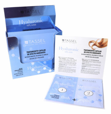 Tratamiento capilar antiedad 2 pasos Hyaluronic Splash de TASSEL BETH'S HAIR