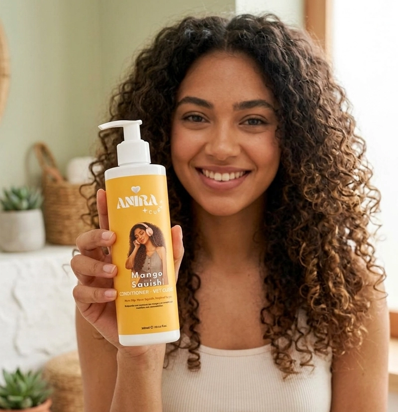 Acondicionador nutritivo con efecto Velvet Gloss Mango Squish Conditioner de Anira Curls BETH'S HAIR Acondicionador nutritivo con efecto Velvet Gloss Mango Squish Conditioner de Anira Curls BETH'S HAIR