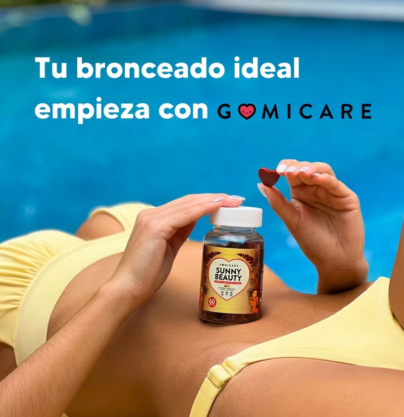 Gominolas bronceado betacaroteno Sunny Beauty de GOMICARE BETH'S HAIR Gominolas bronceado betacaroteno Sunny Beauty de GOMICARE BETH'S HAIR