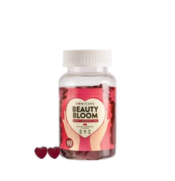 Gominolas con biotina y 12 vitaminas para cabello, uñas y piel beauty bloom de GOMICARE BETH'S HAIR