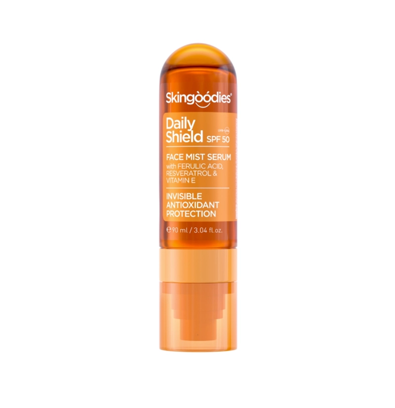 Sérum facial en bruma con SPF50 Daily Shield de skingoodies BETH'S HAIR Sérum facial en bruma con SPF50 Daily Shield de skingoodies BETH'S HAIR