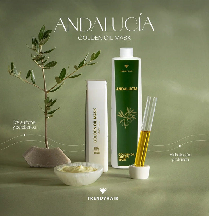 Mascarilla nutritiva antifrizz con aceite de oliva e higo ANDALUCIA de TRENDY HAIR BETH'S HAIR Mascarilla nutritiva antifrizz con aceite de oliva e higo ANDALUCIA de TRENDY HAIR BETH'S HAIR