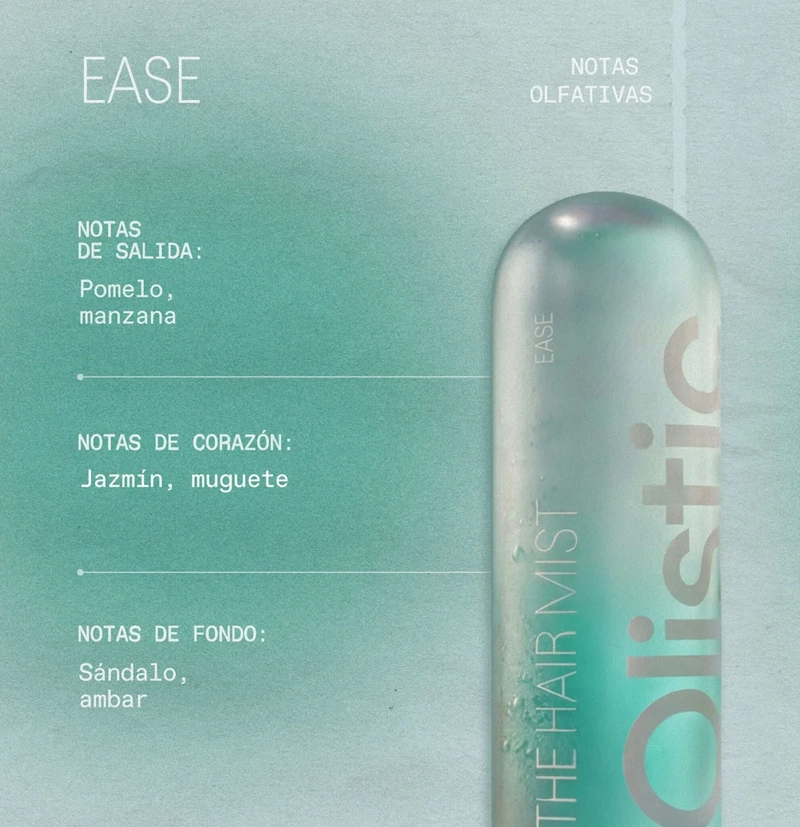 Bruma capilar perfumada anti-frizz EASE THE HAIR MIST de Olistic BETH'S HAIR Bruma capilar perfumada anti-frizz EASE THE HAIR MIST de Olistic BETH'S HAIR