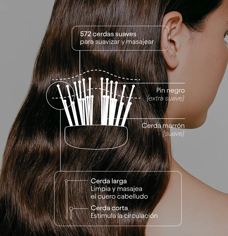 Cepillo capilar estimulante The iBrush de Olistic BETH'S HAIR Cepillo capilar estimulante The iBrush de Olistic BETH'S HAIR
