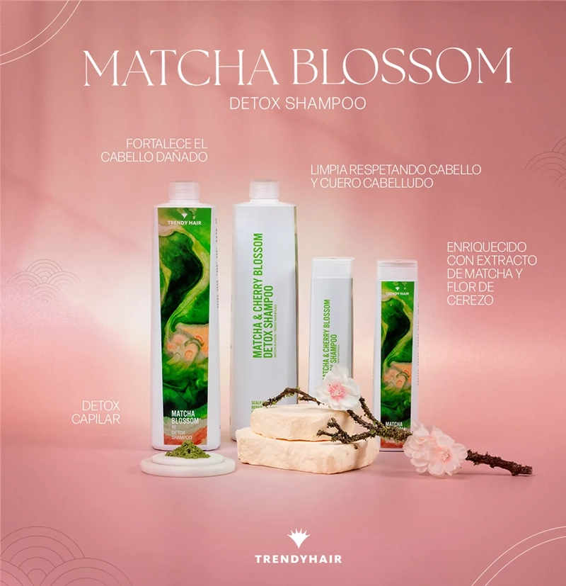 Champú detox Matcha Blossom de TRENDY HAIR BETH'S HAIR Champú detox Matcha Blossom de TRENDY HAIR BETH'S HAIR