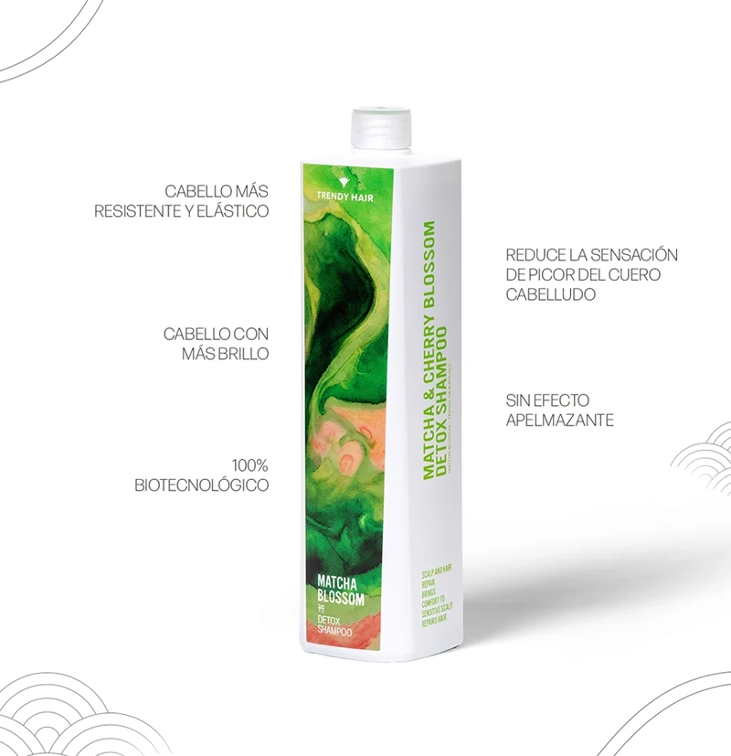 Champú detox Matcha Blossom de TRENDY HAIR BETH'S HAIR Champú detox Matcha Blossom de TRENDY HAIR BETH'S HAIR